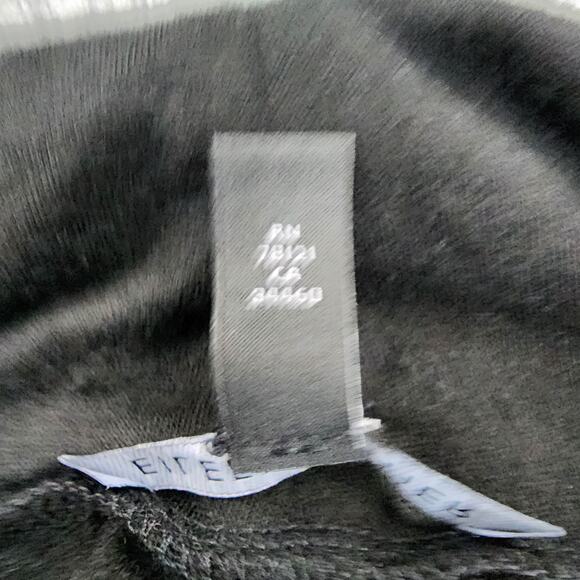 Eileen Fisher Sweater Womens Medium Black Gray Turtleneck Stretch Long Sleeve - Picture 12 of 12